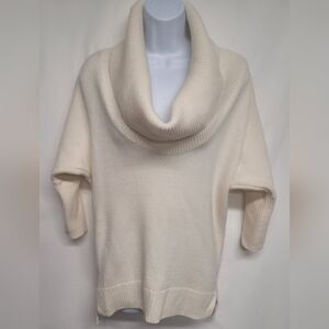 Express XS Oversized Cowlneck Sweater 3/4 Batwing Sleeve